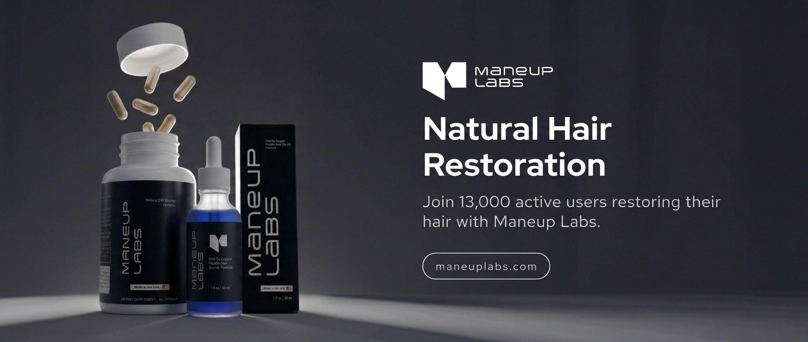 maneup ghk-cu reviews Natural Hair Restoration for Men — Maneup Labs