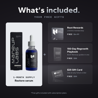 What's included: Restore serum plus three free gifts