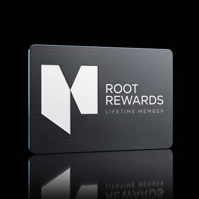 Root Rewards lifetime member card