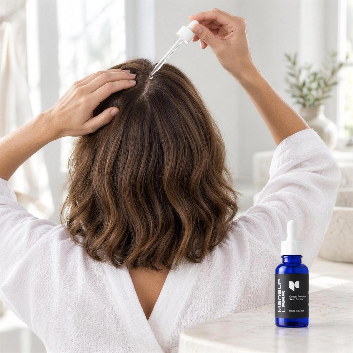 Maneup topical held in hand